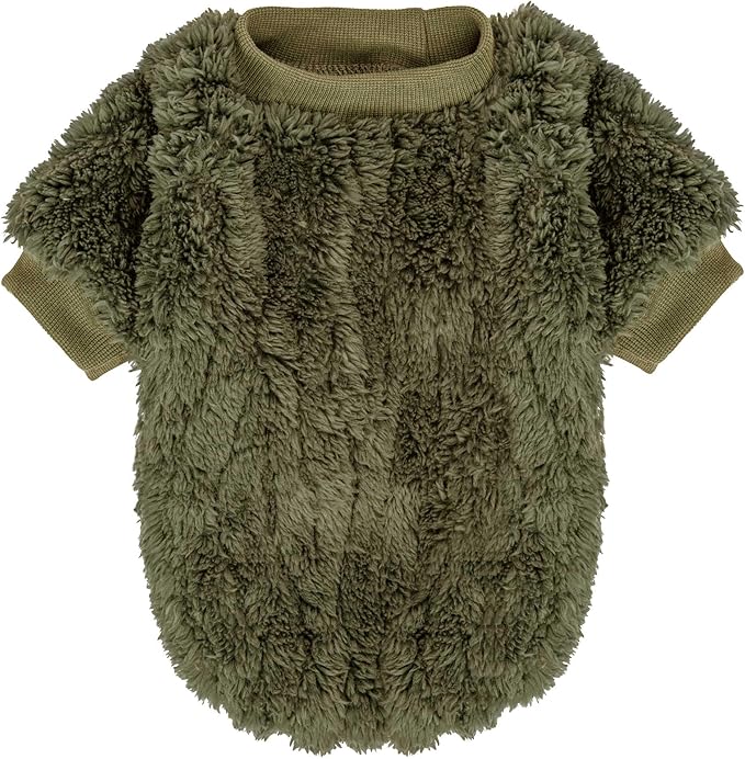 FabriCastle Dog Sweater, 3-Pack Dog Clothes & Coat, Pet Jacket for XXS XS Small Dogs Boy or Girl, Soft and Warm Cat Sweaters Doggy Apparel Costumes Christmas (Dark teal,Army green,Dark grey, XX-Small)