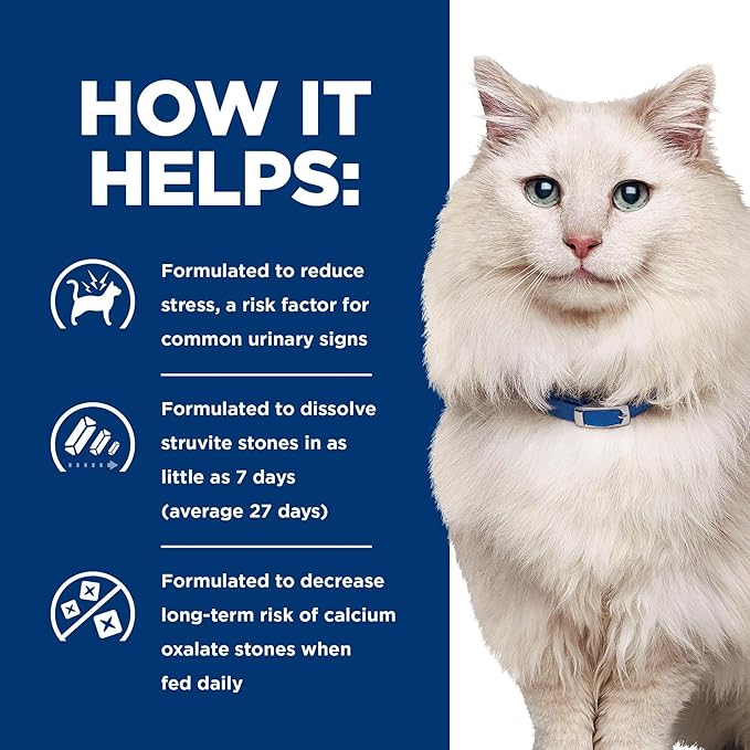 Hill's Prescription Diet c/d Multicare Stress Wet Cat Food, Vegetable & Tuna Stew, 2.9 oz. Cans, 24-Pack