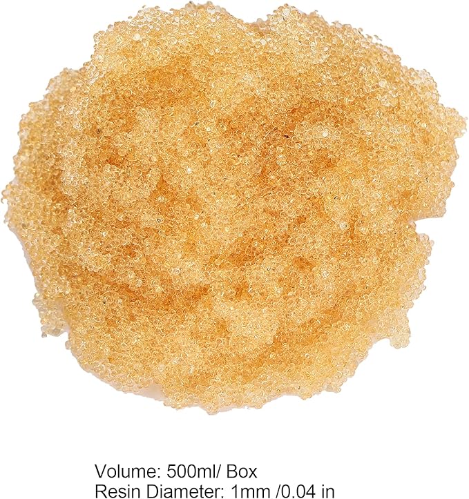 Aquarium Water Softener Resin, 500ML Aquarium Water Hardness Reducer Resin, Water Softener Pillow with Net Bag, Reusable Ion Exchange Filter