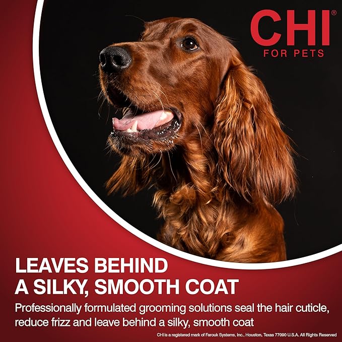 CHI for Dogs Oatmeal Conditioner, Moisturizing Professional Dog Grooming Formula for Sensitive Skin and Dry Coats, for All Breeds, Ionic Technology, Gallon Size, 128 Fl Oz