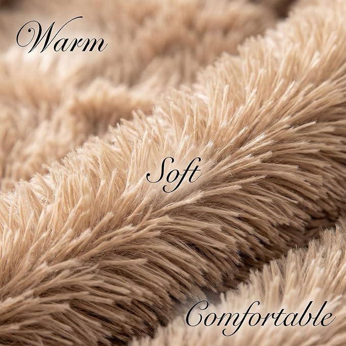 Tiny Dog Bed 15 Inch for Extra Small Dogs,Washable Puppy Bed,Soft Faux Fur Calming Donut Bed for Chihuahua Yorkie Maltese Pomeranian,Brown