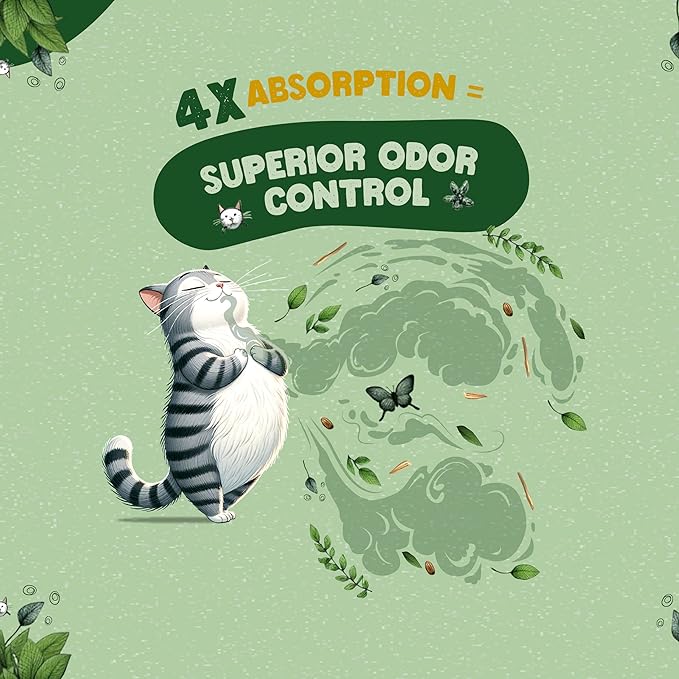 Catalyst Natural Soft Wood Cat Litter (2 Pack, 10lb Bags) - Superior Odor Control, Strong Clumping, Low Dust, and Biodegradable (10lb, Set of 2, Healthy Cat)
