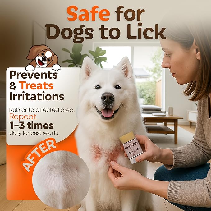 Dog Irritated Skin Relief - Hot Spot Soother Skin Treatment Moisturizer, Anti-Itch & Allergy Dog Lotion, All-Natural Rash Cream for Canines - Soothing Relief for Dry & Itchy Coat - Balm 2 oz | Anti-Itch & Allergy Lotion, All-Natural Rash Cream, Moistur...