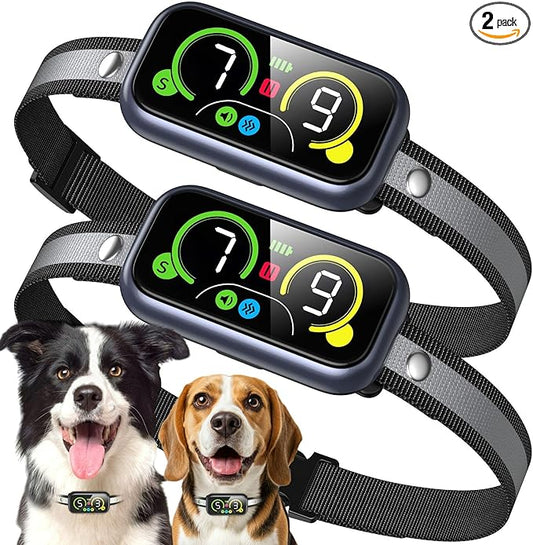 Dog Bark Collar Pro, Instant Bark Solution, Smart Anti Barking Device with 4 Correction Modes, Fast-Acting Barking Collar for for Large Medium Small Dogs 5-150lbs, Ideal for Home & Outdoor Use