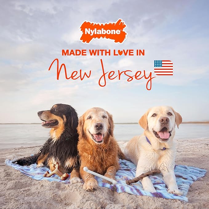Nylabone Customer Favorites Power Chew Toy Bundle for Dogs, Indestructible Dog Toys for Aggressive Chewers, Pack of 3 Dog Toys, Flavor Medley, Large Dogs - Up to 50 lbs, 3 Pack