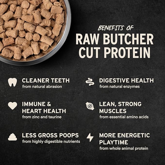 Vital Essentials Freeze Dried Cat Food, Raw Beef & Chicken Soft Nibs | Complete Meal or Topper | 99% Beef, Chicken, Organs & Bone | High Protein, Grain Free Dry Cat Food | 12 oz Bag