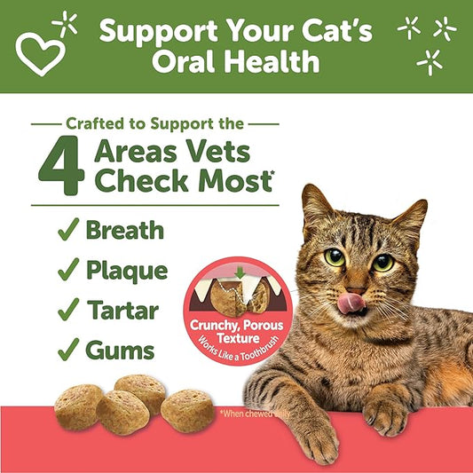 Wellness WHIMZEES Cat Dental Treats, Freshens Breath, Chicken and Salmon Flavor, 4.5 oz Bag