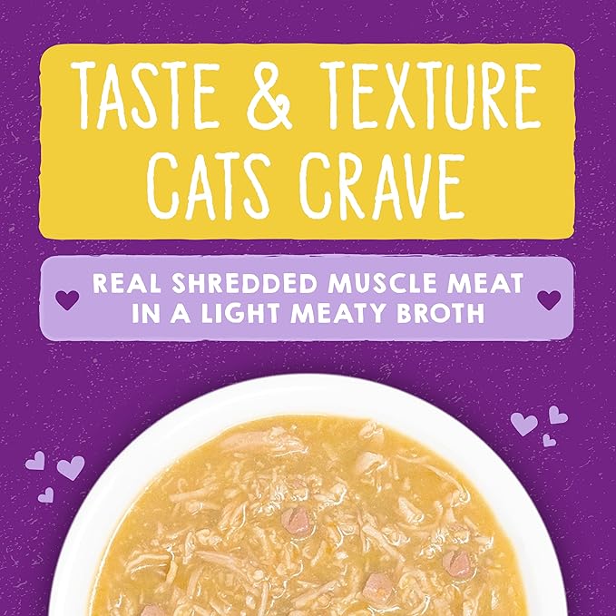 Stella & Chewy's Carnivore Cravings Savory Shreds - Wet Cat Food - High-Moisture Formula with Premium Cage-Free Chicken & Chicken Liver - Perfect for Picky Eaters - 5.2 oz, 8 Count