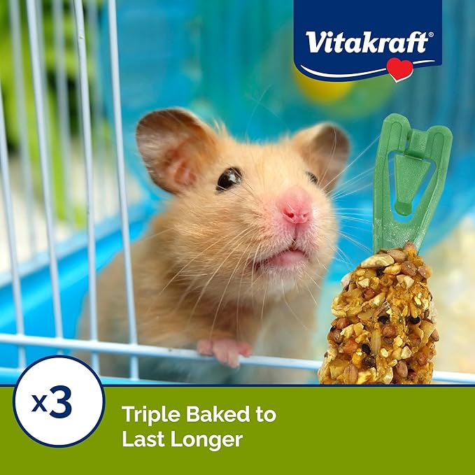 Vitakraft Crunch Sticks Hamster Treat - Peanut and Honey - Hamster Chew Sticks