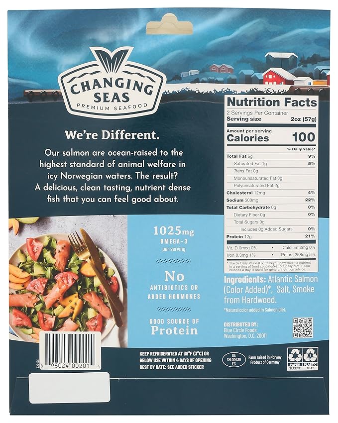 Changing Seas Cold Smoked Salmon 4 oz, 4 OZ