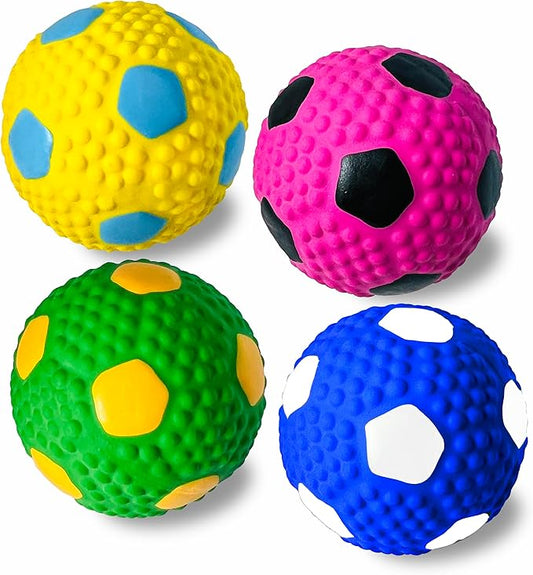HOLYSTEED Squeaky Dog Toys for Small Dogs, 2.0 Inch Latex Squeak Dog Balls - Soft Bouncy Fetch & Chew Toys for Mini and Small Breeds Like Chihuahua, Yorkie, Poodle, Corgi
