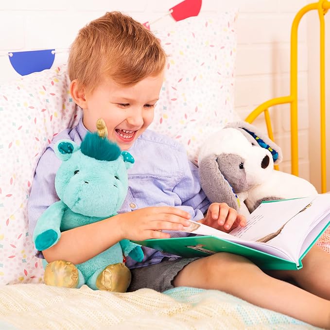 B. toys – Plush Elephant Doll – Stuffed Animal Toy – Soft & Cuddly for All Ages – Machine Washable – Newborn + – Moony Miles