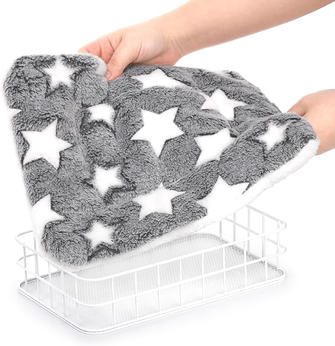 Rat Cage Platform, Hanging Guinea Pig Cage with Liner, Small Animals Platform Accessories, Animal Habitat Chinchilla Bed for Squirrel, Hamster, Parrot