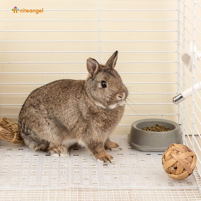 Niteangel 2pcs Rabbit Cage Mat: Durable Foot Resting Pads for Bunny Guinea Pigs Chinchillas Cats Dog and Othe Small pet