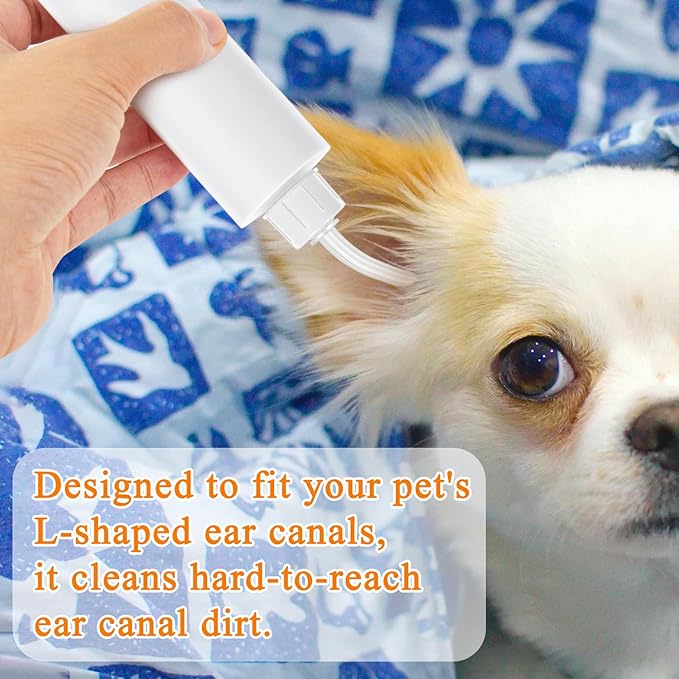 3PCS Empty Plastic Squeeze Bottles for Liquids, 3.38oz Empty Dropper Bottle for Medicated Ear Drops for Dogs with Stickers