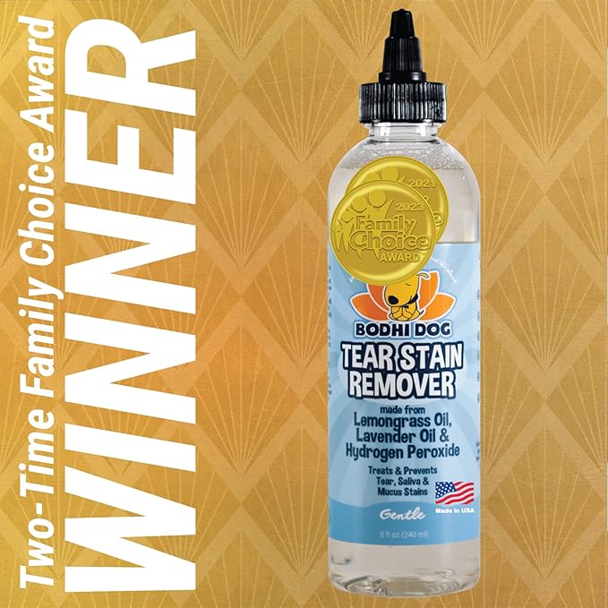 Bodhi Dog Tear Stain Remover & Tear Stain Remover Combs - Gently Removes Stains, Dirt from Pet Eyes - Safe & Gentle on Dogs and Cats - Cleans Delicate Fur - Ideal for Grooming & Tear Stain Prevention