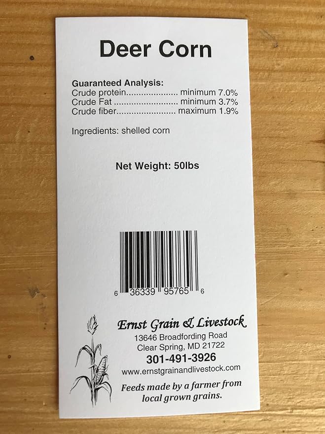 Ernst Grain & Livestock Whole Corn – Perfect Feed for Deer, Squirrels, Chickens, Ducks, Rabbits, Geese, and More! 10lbs