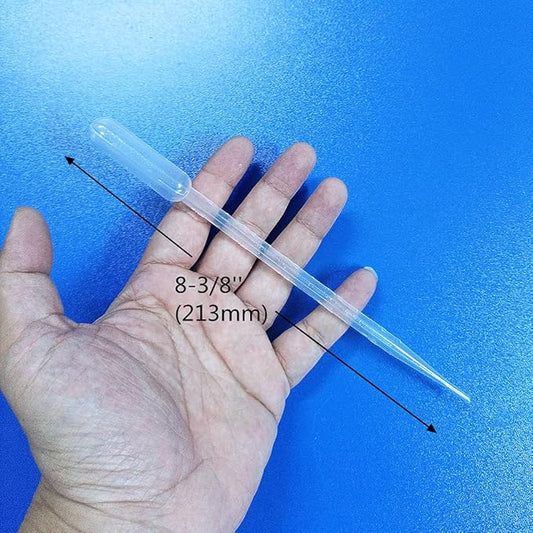 5 Pack Aquarium Test Dropper 5ml (Length 8.4'') Coral Feeder Mini Fish Bowl Fish Feces Transfer Pipettes