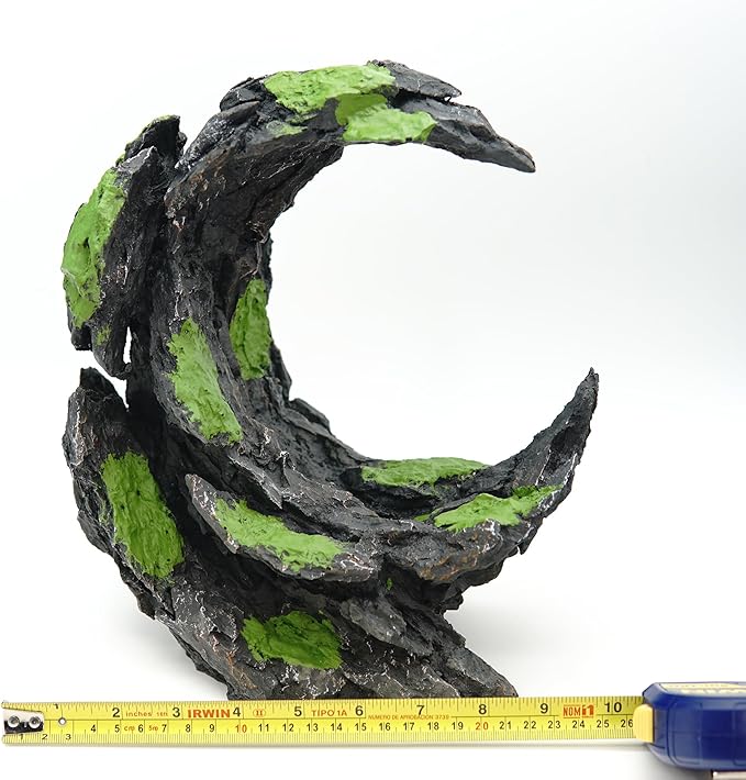 Allcolor Fish Tank Decor Rocks.Aquarium Decoration Model.Easy Superior Aquascape (Moon Valley)