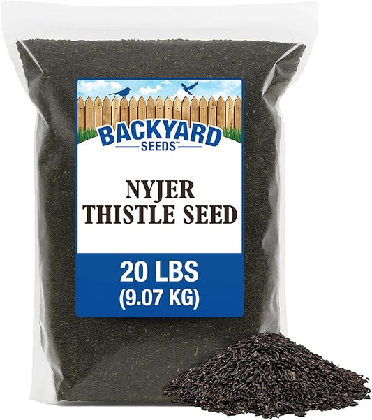 CountryMax Thistle Seed for Finches – Premium Wild Bird Food for Goldfinches, Siskins & Small Songbirds, High-Energy, No-Filler, Cleaned Seed