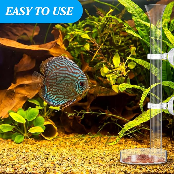 CHENGU 3 Pieces Shrimp Feeding Tube and Dish Set, 10 Inch Glass Shrimp Feeder Tube and 2 Aquarium Dish Bowl Fish Tank Feeding Supplies for Fish Tank Aquarium