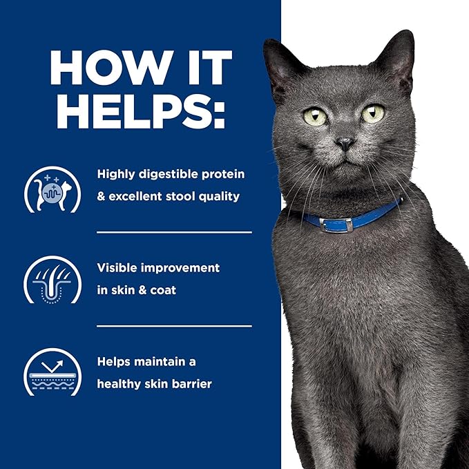 Hill's Prescription Diet d/d Skin/Food Sensitivities Wet Cat Food, Duck, 5.5 oz. Cans, 24-Pack