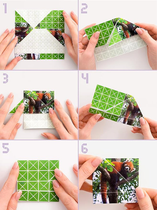 FOLDOLOGY - The Origami Puzzle Game! Brain Teasers for Tweens, Teens & Adults | Easter Basket Stuffer, Gift for Ages 10+, Travel Game, STEM Toy | Fold the Paper, Complete the Picture | 100 Puzzles