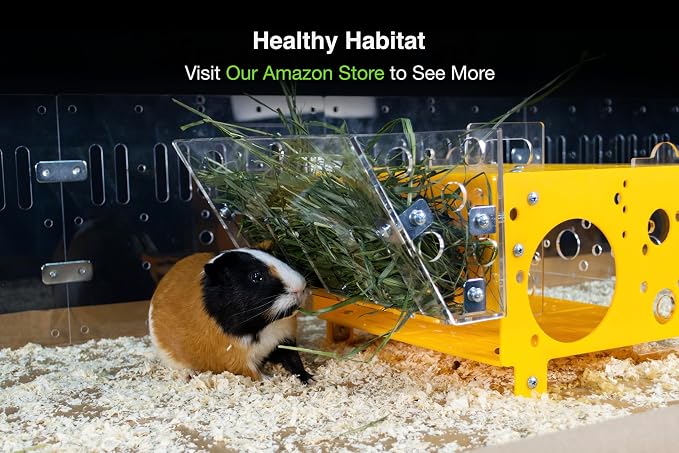 GuineaLoft™ Hay Feeder - The Ultimate Hay Feeder for Small Pets Like Guinea Pigs, Rabbits and Chinchillas. Designed & Made by Seasoned Owners Who Tried Everything Out There - Guinea Loft Exclusive