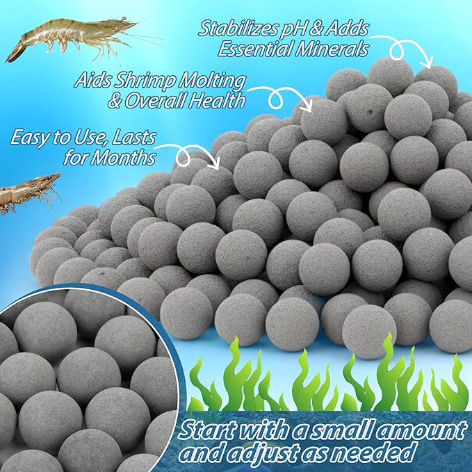 Sukh 0.88lb Aquarium Filter Media - Fish Tank Filters with Premium Tourmaline Balls 2 Fine Mesh Bags, Long Lasting Water Purifier, Stabilizes pH, Reduces Harmful Compounds for Shrimp Fish Health