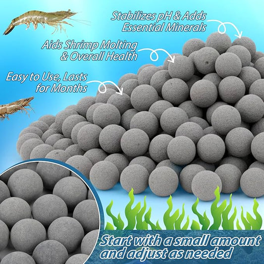 Sukh 0.88lb Aquarium Filter Media - Fish Tank Filters with Premium Tourmaline Balls 2 Fine Mesh Bags, Long Lasting Water Purifier, Stabilizes pH, Reduces Harmful Compounds for Shrimp Fish Health
