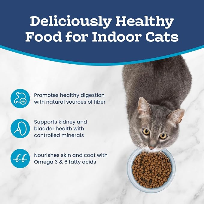 Blue Buffalo Tastefuls Natural Dry Food for Adult Indoor Cats, Salmon & Brown Rice Recipe, 22-lb Bag
