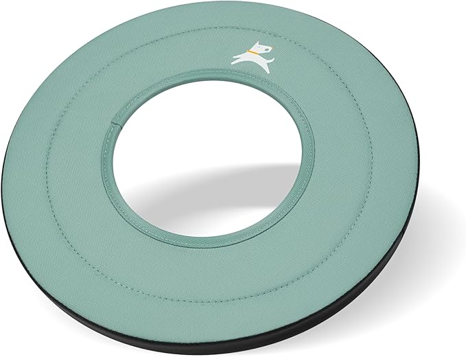 OllyDog Super Flyer, Floating Dog Disc for Water Play – Soft Durable Dog Fetch Toy, Eco-Friendly Recycled Material, Gentle on Teeth, Lightweight Flying Disc for Medium, Large Dogs (Surf, 11")