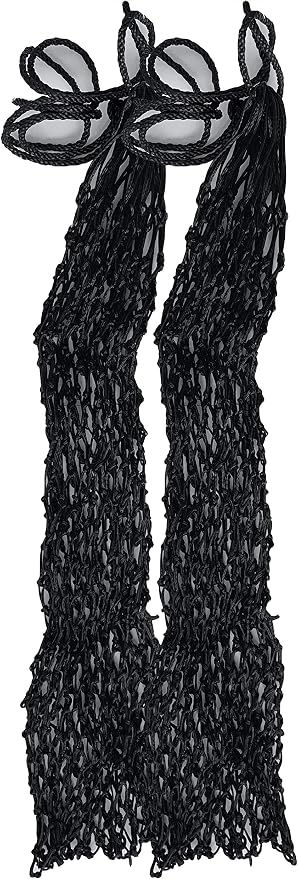 Majestic Ally 2 pcs Ultra Slow Feed 1.5"x1.5" Holes 40” Hay Net for Horses and livestocks (Black)