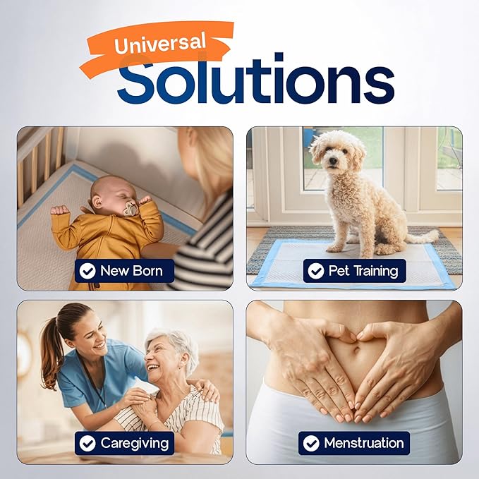 Healqu Puppy Pads - 100-Count, 24x24 - Advanced Leakproof Technology for Housebreaking & Training - Ultra Absorbent Puppy Pee Pads - Ideal for Dogs, Puppies, Cats - Attractant Pet Training Pads