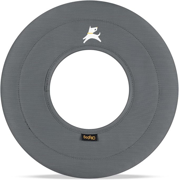 OllyDog Super Flyer, Floating Dog Disc for Water Play – Soft Durable Dog Fetch Toy, Eco-Friendly Recycled Material, Gentle on Teeth, Lightweight Flying Disc for Medium, Large Dogs (Castle Rock, 11")