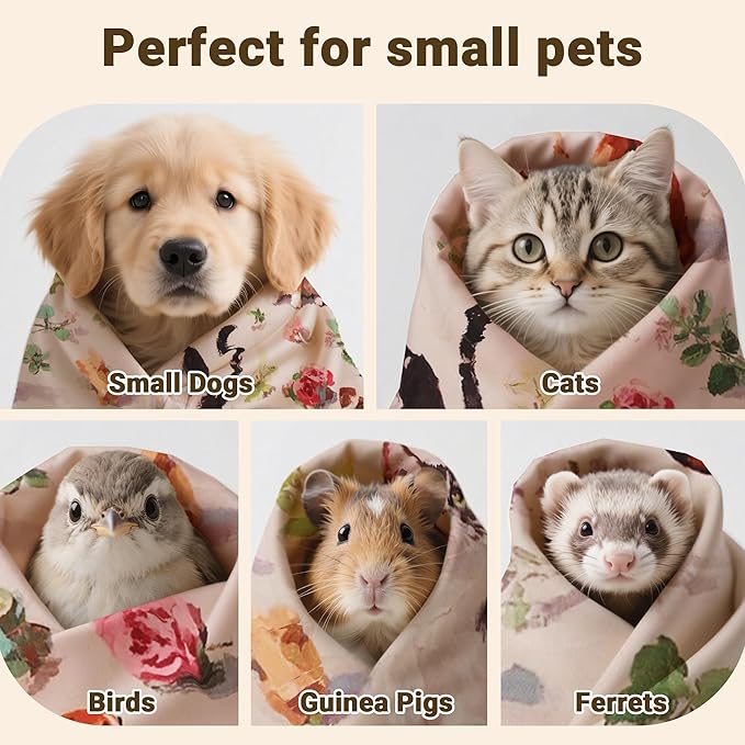 Purrfect Peace Cat Swaddle Wrap – 23.6" Professional Calming Restraint Bag for Grooming, Nail Trimming & Medicine - Adjustable Cat Restraint for Grooming, Nail Clipping & Vet Visits