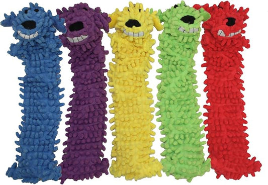 Multipet's 18-Inch Floppy Loofa Light Weight No Stuffing Dog Toys, Assorted Colors