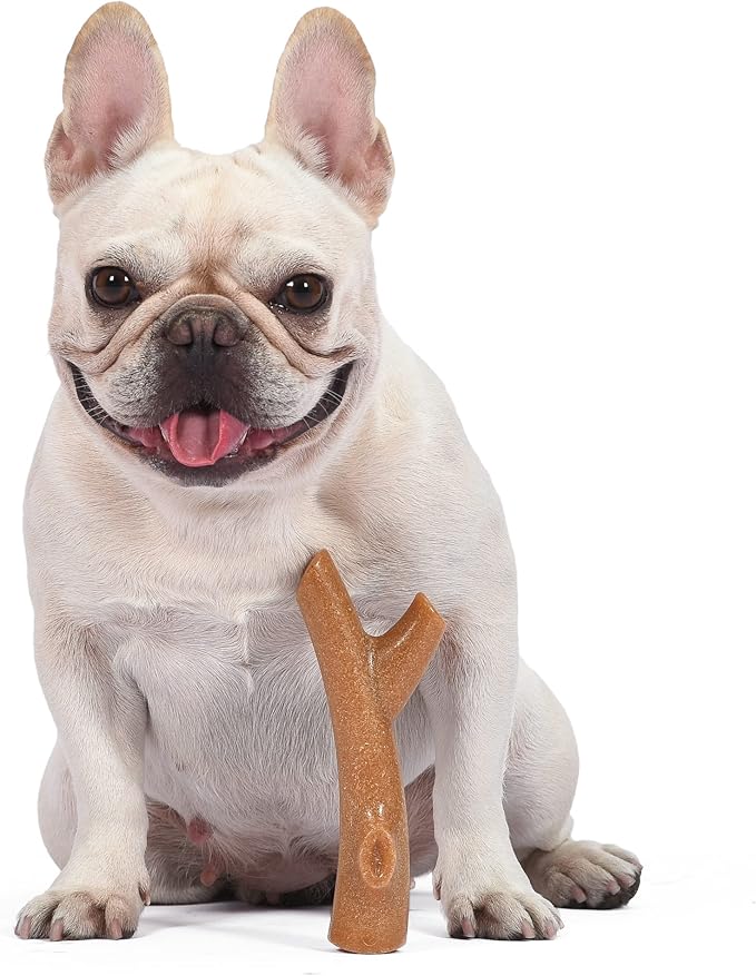 Arm & Hammer for Pets Barkies Tree Bark Compressed Wood Collection, 7 Inch Chicken Flavored Chew Toy for Dogs, Faux Stick, Splinter-Free, Safer Alternative to Chewing Sticks