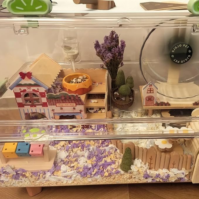 M2cbridge Ceramic Pudding Hamster Food Bowl Feeding Dish Water Bow for Guinea Pig Hedgehog Small Animal(Orange)