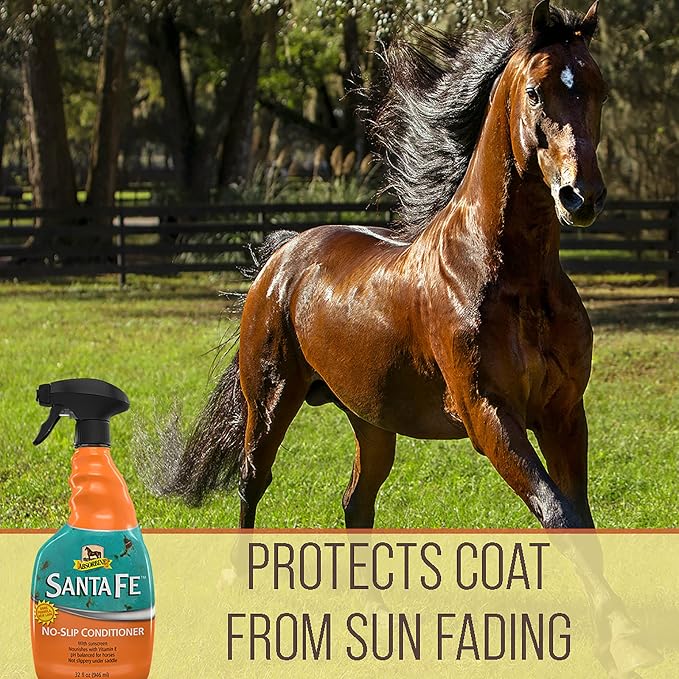 Absorbine Santa Fe Coat Conditioner & Sunscreen, Non-Slippery Formula, 32oz Spray