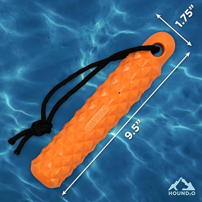 Dog Toys | Rope Bumper Floating Outdoor Toy for Dogs | Bright Orange Fetch Toy