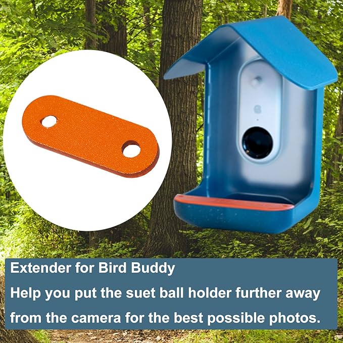 PIAOLGYI Extender for Bird Buddy Bird Feeder,Suet Ball Holder Extension Accessories Compatible with Bird Buddy Birdfeeder