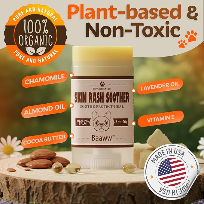 Dog Irritated Skin Relief - Hot Spot Soother Skin Treatment Moisturizer, Anti-Itch & Allergy Dog Lotion, All-Natural Rash Cream for Canines - Soothing Relief for Dry & Itchy Coat - Balm 2 oz | Anti-Itch & Allergy Lotion, All-Natural Rash Cream, Moistur...