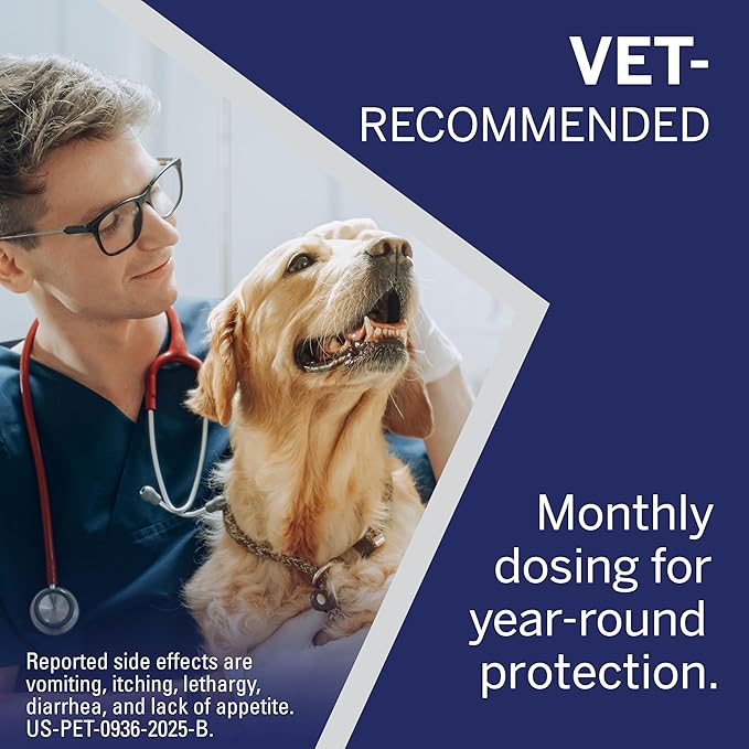 NexGard® (afoxolaner) Flea and Tick Protection for Dogs Oral Soft Beef Flavored Chewables, 60.1 to 121 lbs (Red Box) 6 Chews (6 Month Supply)