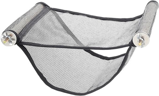 KALLORY Breathable Ferret Hammock Small Pet Hanging Bed Black Mesh Large Size Cage Accessory for Hamsters Ferret Nest Summer Ventilated Hideout