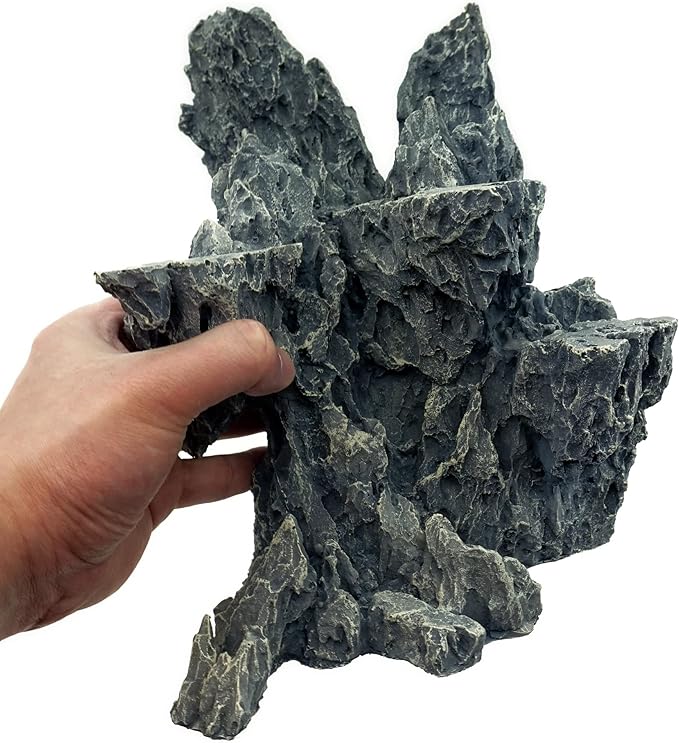 Allcolor Fish Tank Decor Rocks.Aquarium Decoration Model.Easy and Quick Solution for Aquascaping.(Sky City)
