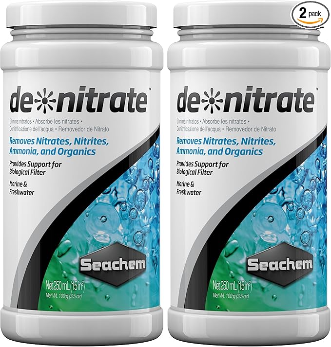 Seachem Denitrate, 250 mL (3.5 oz) (Pack of 2)