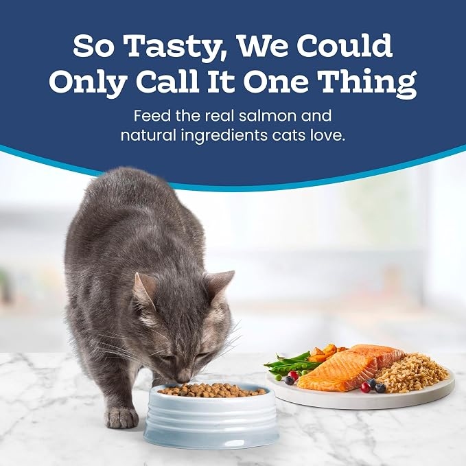 Blue Buffalo Tastefuls Natural Dry Food for Adult Indoor Cats, Salmon & Brown Rice Recipe, 22-lb Bag