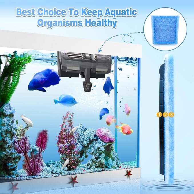 Umlecoa 10 Pack Rite-Size C Filter Cartridges Compatible with MarineLand Penguin PRO Power Filters 275/375 & Original Penguin Power Filters 200/350 - Rite-Size C Replacement Filter Cartridges
