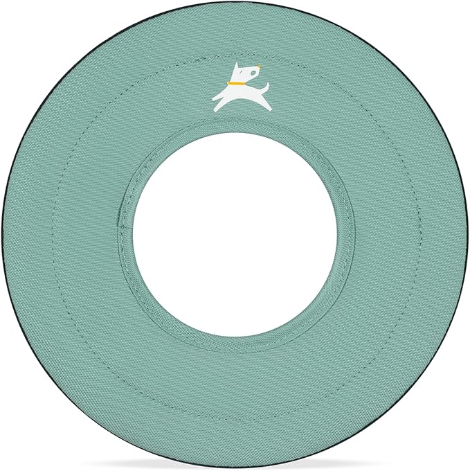 OllyDog Super Flyer, Floating Dog Disc for Water Play – Soft Durable Dog Fetch Toy, Eco-Friendly Recycled Material, Gentle on Teeth, Lightweight Flying Disc for Medium, Large Dogs (Surf, 11")